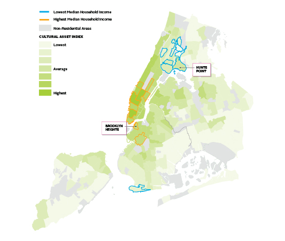 Map of Cultural Assets in New York City
